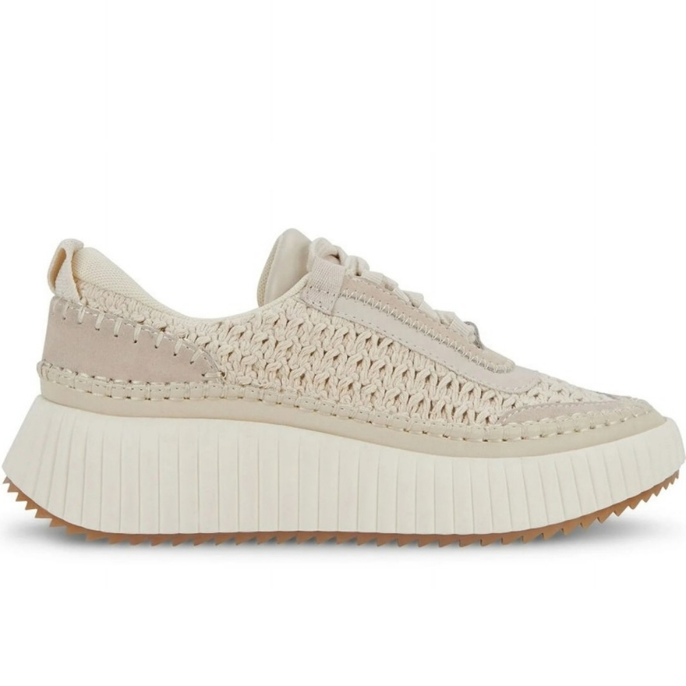 Dolce Vita Cream Textured Sneakers